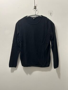 Ann Taylor Black Crewneck Sweater sz MP